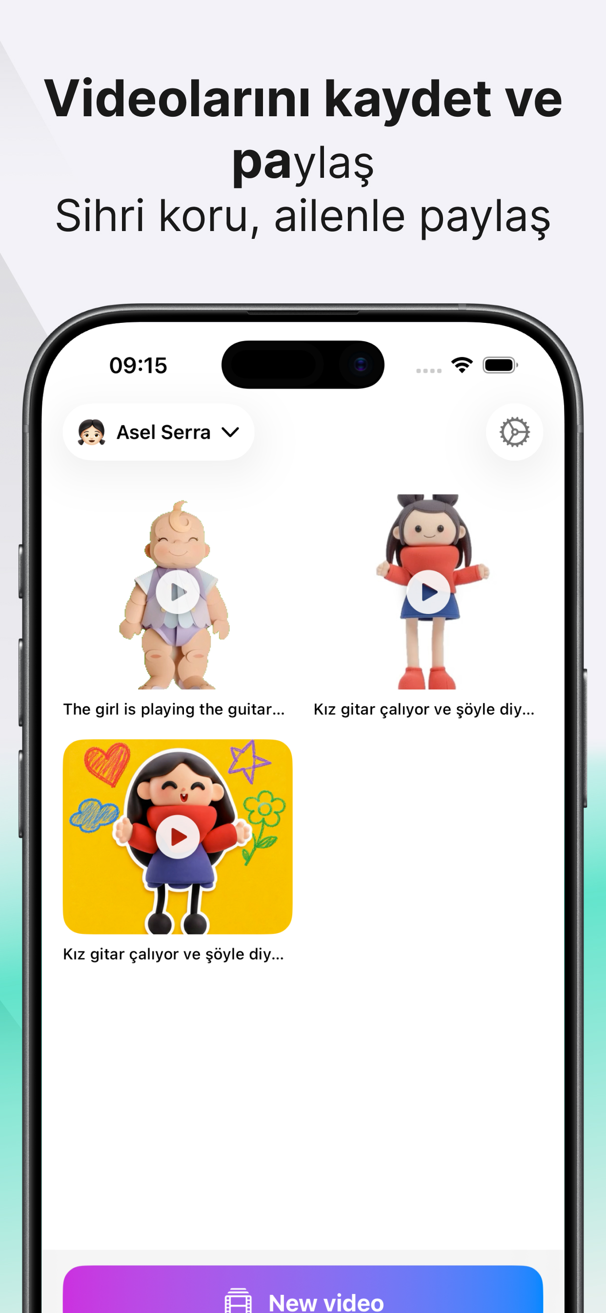 Videolarını kaydet ve paylaş